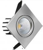 Светодиодный светильник встраиваемый 3W 6400К Матовый хром